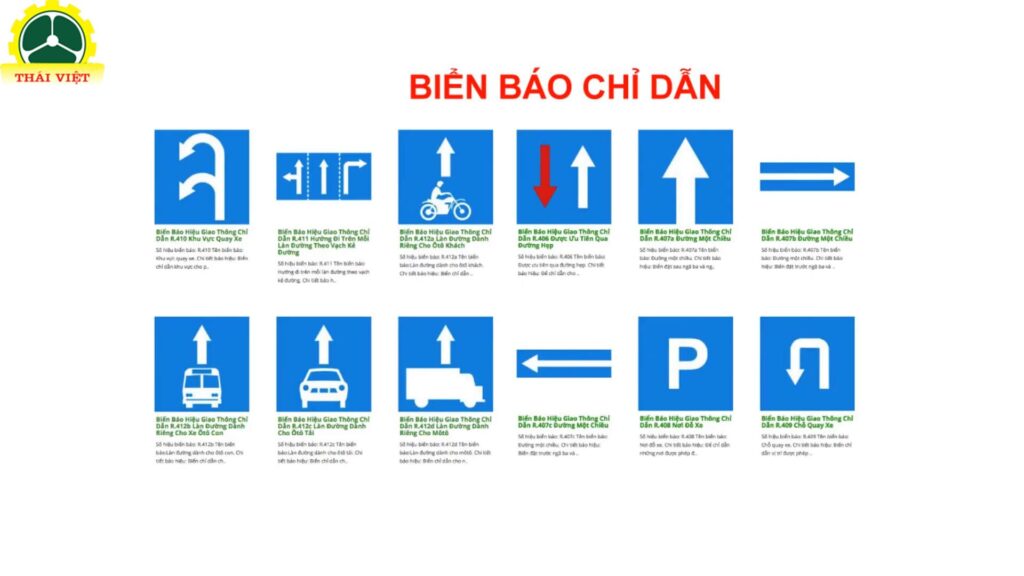 Biển báo chỉ dẫn hướng đi